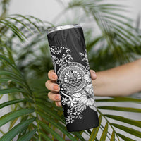 Black Polynesian Tahiti Island Skinny Tumbler The Wave of Water