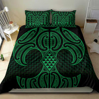 Kakariki Maori Ta Moko Poutama Art Bedding Set