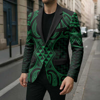 Kakariki Maori Ta Moko Poutama Art Blazer - Polynesian Pride