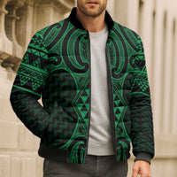 Kakariki Maori Ta Moko Poutama Art Bomber Puffer Jacket - Polynesian Pride