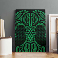 Kakariki Maori Ta Moko Poutama Art Canvas Wall Art