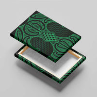 Kakariki Maori Ta Moko Poutama Art Canvas Wall Art