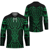 Kakariki Maori Ta Moko Poutama Art Hockey Jersey LT9 - Polynesian Pride