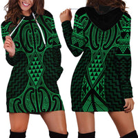 Kakariki Maori Ta Moko Poutama Art Hoodie Dress