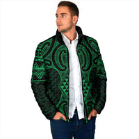 Kakariki Maori Ta Moko Poutama Art Padded Jacket - Polynesian Pride