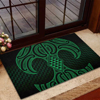 Kakariki Maori Ta Moko Poutama Art Rubber Doormat