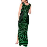 Kakariki Maori Ta Moko Poutama Art Tank Maxi Dress