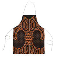Karaka Maori Ta Moko Poutama Art Apron LT9 Gold - Polynesian Pride