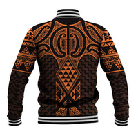 Karaka Maori Ta Moko Poutama Art Baseball Jacket