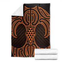 Karaka Maori Ta Moko Poutama Art Blanket
