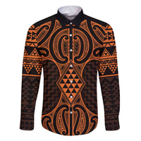 Karaka Maori Ta Moko Poutama Art Family Matching Short Sleeve Bodycon Dress and Hawaiian Shirt