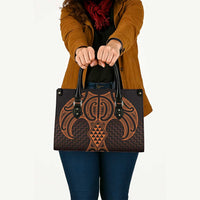 Karaka Maori Ta Moko Poutama Art Leather Bag LT9 - Polynesian Pride