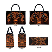 Karaka Maori Ta Moko Poutama Art Leather Bag LT9 - Polynesian Pride