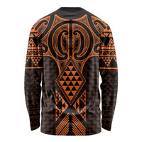 Karaka Maori Ta Moko Poutama Art Long Sleeve Shirt