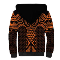 Karaka Maori Ta Moko Poutama Art Sherpa Hoodie