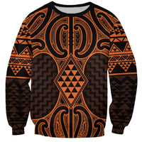 Karaka Maori Ta Moko Poutama Art Sweatshirt