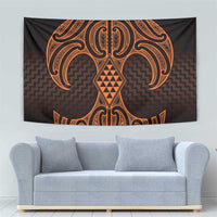 Karaka Maori Ta Moko Poutama Art Tapestry
