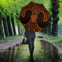 Karaka Maori Ta Moko Poutama Art Umbrella LT9 - Polynesian Pride