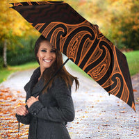 Karaka Maori Ta Moko Poutama Art Umbrella LT9 - Polynesian Pride