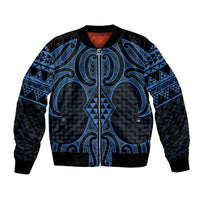 Kikorangi Maori Ta Moko Poutama Art Bomber Jacket