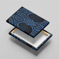 Kikorangi Maori Ta Moko Poutama Art Canvas Wall Art