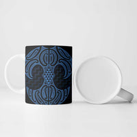 Kikorangi Maori Ta Moko Poutama Art Ceramic Mug - Polynesian Pride