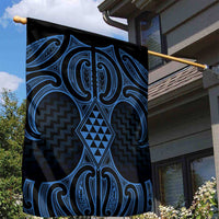 Kikorangi Maori Ta Moko Poutama Art Garden Flag