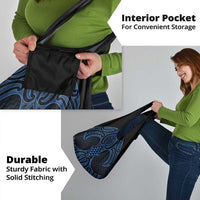 Kikorangi Maori Ta Moko Poutama Art Grocery Bag