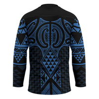 Kikorangi Maori Ta Moko Poutama Art Hockey Jersey LT9 - Polynesian Pride