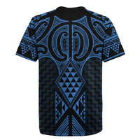 Kikorangi Maori Ta Moko Poutama Art Rugby Jersey LT9 - Polynesian Pride