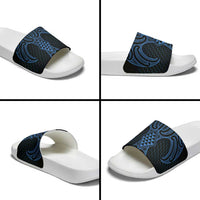 Kikorangi Maori Ta Moko Poutama Art Slide Sandals LT9 - Polynesian Pride