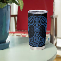 Kikorangi Maori Ta Moko Poutama Art Tumbler Cup