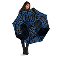 Kikorangi Maori Ta Moko Poutama Art Umbrella LT9 - Polynesian Pride