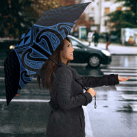Kikorangi Maori Ta Moko Poutama Art Umbrella LT9 - Polynesian Pride