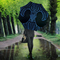 Kikorangi Maori Ta Moko Poutama Art Umbrella LT9 - Polynesian Pride