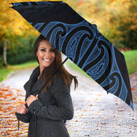 Kikorangi Maori Ta Moko Poutama Art Umbrella LT9 - Polynesian Pride
