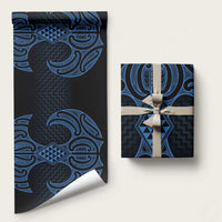 Kikorangi Maori Ta Moko Poutama Art Wrapping Paper - Polynesian Pride