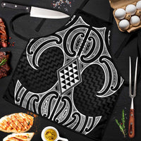 Ma Maori Ta Moko Poutama Art Apron LT9 White - Polynesian Pride