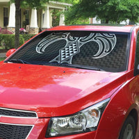 Ma Maori Ta Moko Poutama Art Auto Sun Shade LT9 - Polynesian Pride