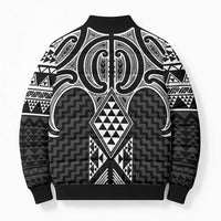 Ma Maori Ta Moko Poutama Art Bomber Puffer Jacket - Polynesian Pride