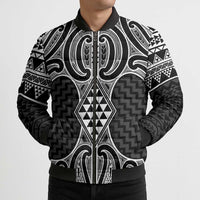 Ma Maori Ta Moko Poutama Art Bomber Puffer Jacket - Polynesian Pride