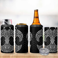 Ma Maori Ta Moko Poutama Art 4 in 1 Can Cooler Tumbler