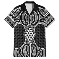 Ma Maori Ta Moko Poutama Art Family Matching Summer Maxi Dress and Hawaiian Shirt