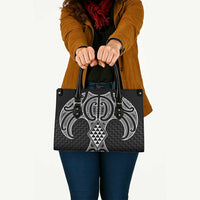 Ma Maori Ta Moko Poutama Art Leather Bag LT9 - Polynesian Pride