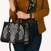 Ma Maori Ta Moko Poutama Art Leather Bag LT9 - Polynesian Pride