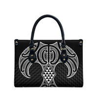 Ma Maori Ta Moko Poutama Art Leather Bag LT9 - Polynesian Pride