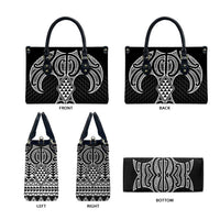 Ma Maori Ta Moko Poutama Art Leather Bag LT9 - Polynesian Pride
