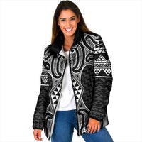 Ma Maori Ta Moko Poutama Art Padded Jacket - Polynesian Pride