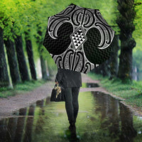 Ma Maori Ta Moko Poutama Art Umbrella LT9 - Polynesian Pride
