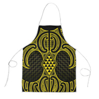 Mahi-dawg Maori Ta Moko Poutama Art Apron LT9 Yellow - Polynesian Pride